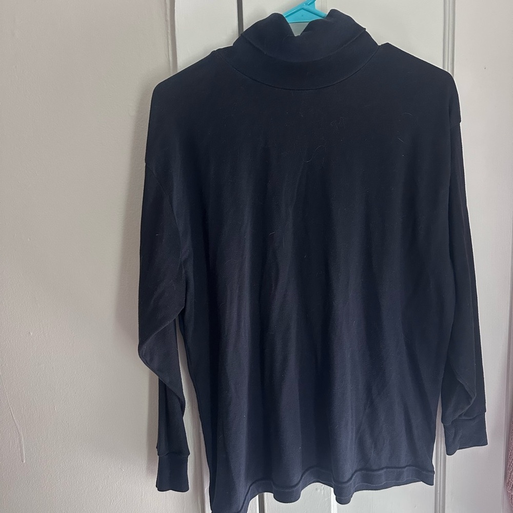International Sportswear Black long sleeve turtleneck top 20W